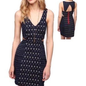 Anthropologie Navy and White Mini Dress